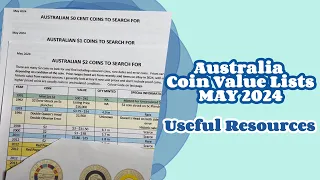 Australia 🇦🇺 Coin Value Lists MAY 2024 (Useful Resources)