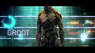Стражи галактики — Вин Дизель в роли Грута и реактивный Енот! HD Vin Diesel
