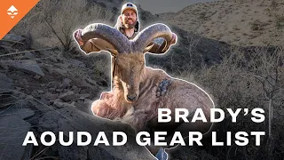 Brady Miller's Backcountry Texas Aoudad Gear List