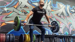 190lb 1 Power Snatch + 2 Hang (Snatch) Snatch