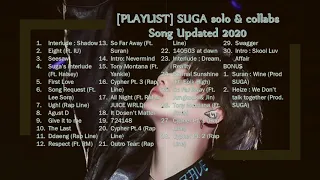 [PLAYLIST] SUGA Solo & Collaboration Songs Updated 2020