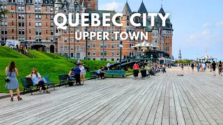 Summer 2023 Quebec City Walking Tour | 4K Upper Town