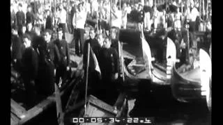La rievocazione di Gabriele D'Annunzio e l'inaugurazione di una lapide in suo onore a Venezia.