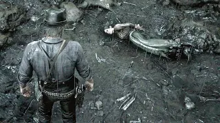 If you take the pig farm sister (Tammy Aberdeen) to the burial site, she will say this | RDR2