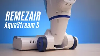 Беспроводной моющий пылесос REMEZair Aquastream S для эффективной уборки. В 2 раза быстрее