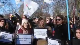 Митинг памяти Бориса Немцова в Петербурге 29.02