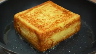 French toast omelette sandwich| Eggs toast recipe|Egg sandwich | No ham, bacon and cheese
