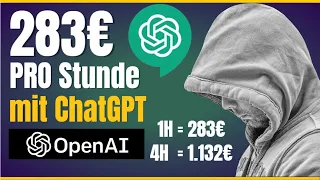 283€ PRO STUNDE💰🤑💸 Mit ChatGPT online Geld verdienen (neue Methode) Online Geld verdienen 2024