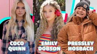 Emily Dobson Vs Pressley Hosbach & Coco Quinn TikTok Dances Compilation 2021 | WHO IS THE BETTER?