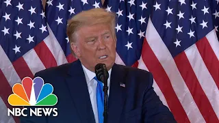 NBC News Cuts Into Trump Speech To Fact Check Him On Election Night | NBC News