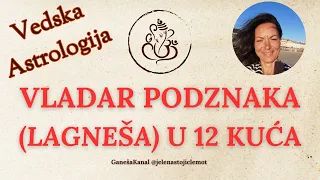 VLADAR PODZNAKA - LAGNEŠA U 12 KUĆA #vladarpodznaka #vedskaastrologija #đotiš  @jelenastojiclemot