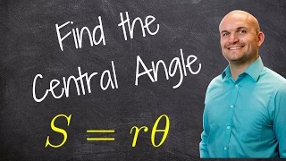 Find the central angle given the arc length and radius