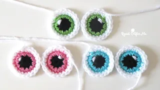 Crochet Cartoon Eyes