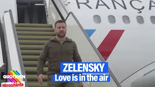 La visite surprise de Volodymyr Zelensky au G7 à bord d'un avion... de la République française