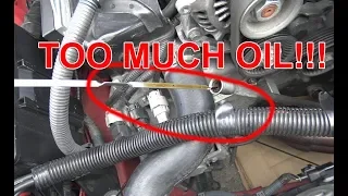 What happens if you overfill your engine oil?