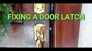 Door Won't Latch Or Stay Closed | Quick Easy Fix!