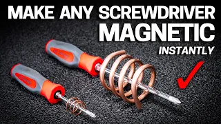 How to MAGNETIZE Screwdrivers Bits & Tools INSTANTLY