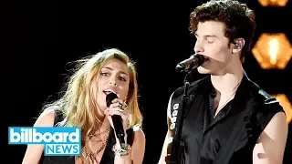 Shawn Mendes & Miley Cyrus Team Up for 'In My Blood' at 2019 Grammys | Billboard News