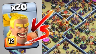 Barbarian Kicker VS TOWN HALL 16 in Clash of Clans!