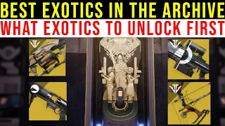 BEST EXOTICS TO GET FROM THE ARCHIVE IN DESTINY 2 | TOP 5 MUST HAVE EXOTICS (SEASON 13)