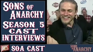 Sons of Anarchy: Season 5 Red Carpet Premiere Interviews with Charlie Hunnam, Jimmy Smits