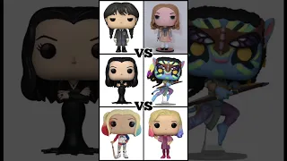 Wednesday VS M3GAN VS Morticia VS Neytiri VS Harley VS Enid #shorts