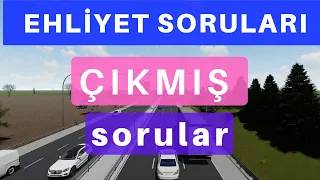 EHLİYET SINAV SORULARI 2023  AĞUSTOS , EYLÜL ÇIKMIŞ EHLİYET SINAV SORULARI