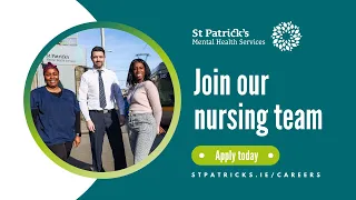 Join our nursing team for a rewarding career | St Patrick's Mental Health Services