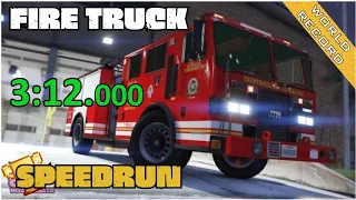Fire Truck Gold in 3:12 | GTA 5 Speedrun