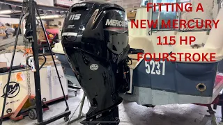 2024 Mercury 115 hp Fourstroke  outboard installation and sea trial.