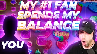 MY #1 FAN SPEND MY BALANCE after COMMENTING on EVERY VIDEO for 1 YEAR!! (Bonus Buys)