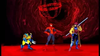 Marvel VS Capcom 2 - Wolverine/Gambit/Spider-Man - Expert Difficulty Playthrough