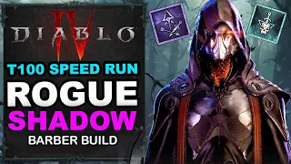 Speed Run/Farm T100 NIGHTMARE Dungeons With This Barber Shadow Rogue Build - Diablo 4 Best Build