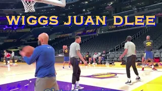 📺 Wiggins, Juan Toscano-Anderson & Damion Lee splashing 3s @ Warriors morning shootaround b4 Lakers