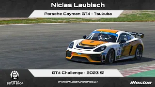 iRacing - 23S1 - Porsche Cayman GT4 - GT4 Challenge - Tsukuba - Nic