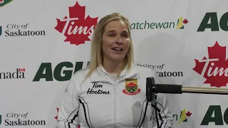 Media Scrum - Women’s Semi-Finals - 2021 Tim Hortons Curling Trials