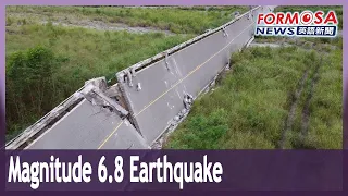 After many foreshocks, a magnitude 6.8 earthquake strikes Taitung Sunday afternoon