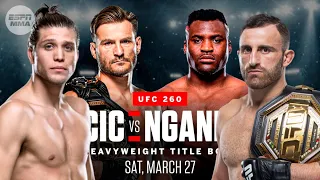 Жесткие бои! Прогнозы на все бои UFC 260 Миочич vs Нганну
