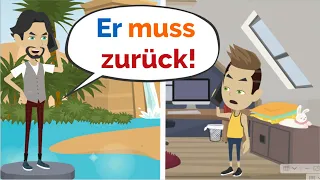 Deutsch lernen | Samuel muss zurück nach Südafrika? | Wortschatz und wichtige Verben