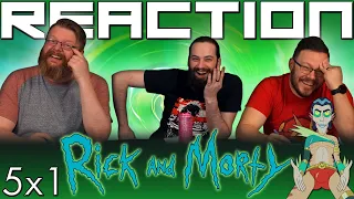 Rick and Morty 5x1 REACTION!! "Mort Dinner Rick Andre"