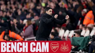 BENCH CAM | Arsenal vs Newcastle United (4-1) | All the goals, drama and celebrations from N5!