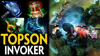 TOPSON INVOKER DOMINATES EVERY GAME WITH THIS BUILD | Dota 2 Invoker