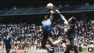 Maradona - Hand of God - 4K Enhanced with AI - Goal 1986 World Cup