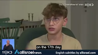 12-year-old freed hostage Yagil Yaakov talks about his time in Hamas captivity