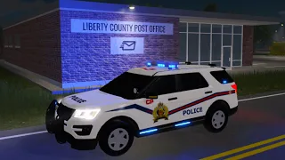CANADIAN POLICE PATROL in Emergency Response: Liberty County! (Roblox)