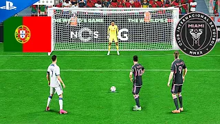 Ronaldo VS Messi,Haaland | Portugal VS Inter Miami Penalty Shootout | FIFA 24 PS5 4k