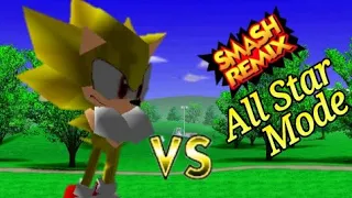 Super Sonic vs all Star Mode - Smash remix 1.5.0