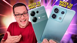 Redmi Note 13 Pro 5G vs Redmi Note 13 Pro 4G! Os MELHORES da Xiaomi no MOMENTO? Qual escolher?