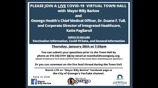 COVID-19 Virtual Town Hall, January 28th 2021