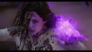 Wanda's powers but in purple (Multiverse of Madness)